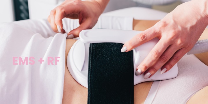 EMS and RF muscle stimulation treatment
